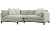 Image of Mila "Designer Style" Two Piece Bench Cushion Contemporary Sectional Sofa