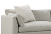 Image of Mila "Designer Style" Two Piece Bench Cushion Contemporary Sectional Sofa