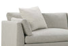 Image of Mila Two Piece Pillow Back Sectional With Large Chaise Bumper (Version 1 As Configured)