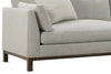 Image of Mila "Designer Style" Two Piece Bench Cushion Contemporary Sectional Sofa