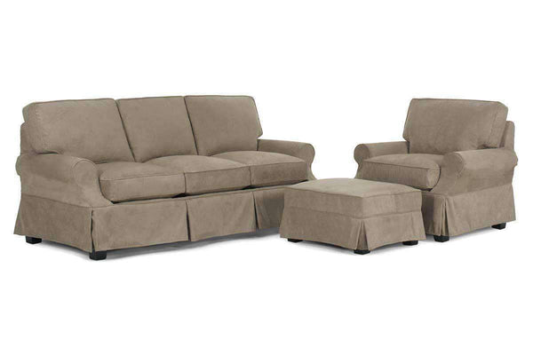 Nadine Slipcover Queen Sleeper Sofa Set