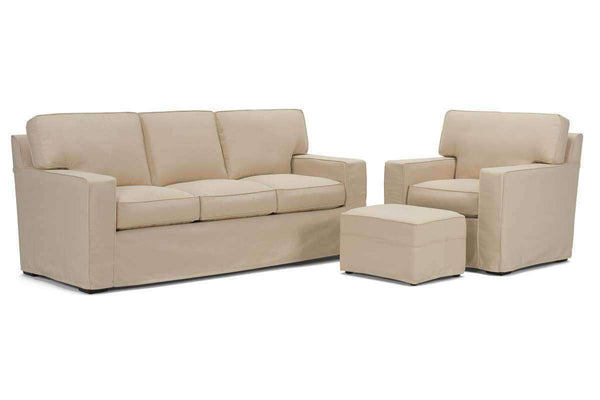 Slipcovered Furniture Nantucket Slipcover Queen Sleeper Sofa Set 