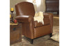 Image of Newport Leather Full Studio Sleeper Sofa & Recliner Set