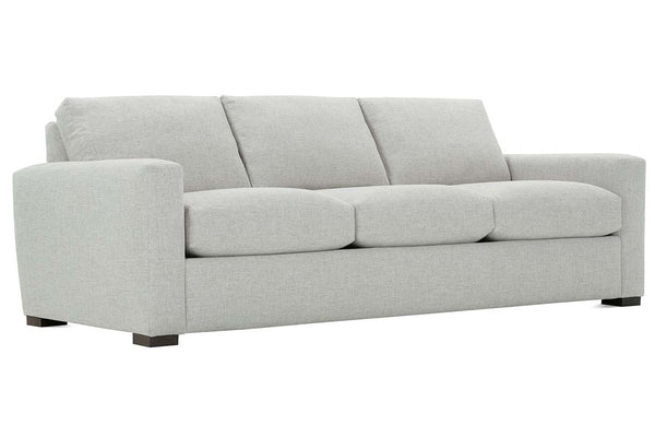 Noah 95 Inch Fabric Three Cushion Track Arm Sofa
