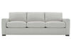 Image of Noah 95 Inch Fabric Three Cushion Track Arm Sofa