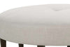 Image of Nova 44 Inch Round Large Fabric Upholstered Ottoman