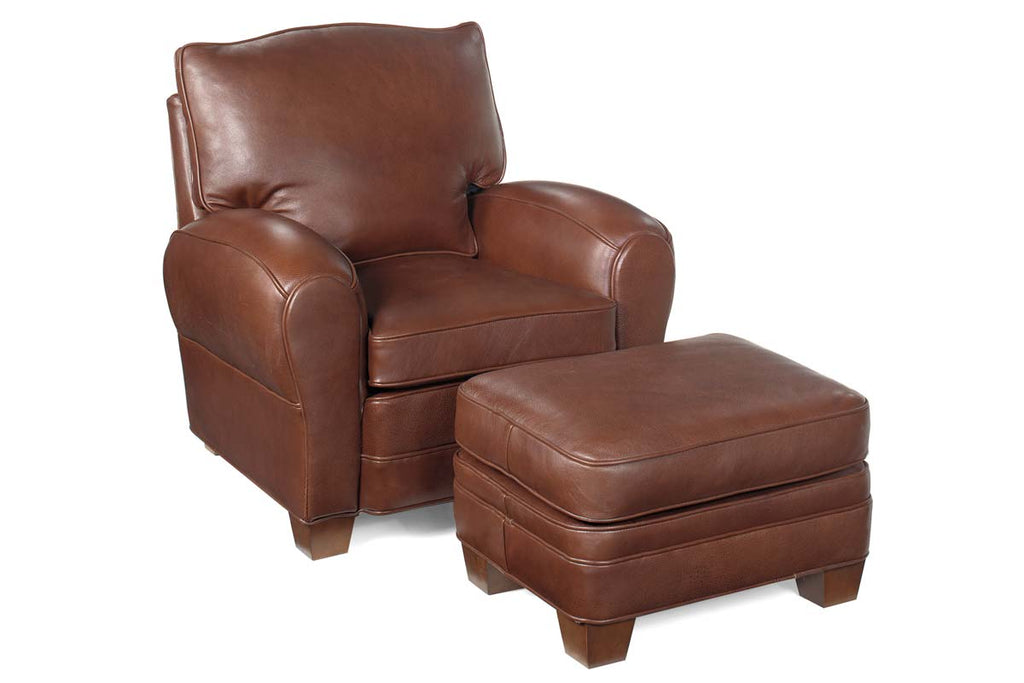 Orleans Leather French Club Chair - Main Image