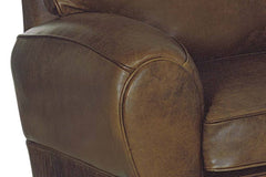 Orleans 83.5 Inch 3 Cushion Leather Queen Sleeper Sofa