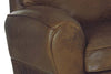 Image of Orleans 83.5 Inch 3 Cushion Leather Queen Sleeper Sofa