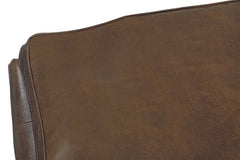 Orleans French Style 2 Cushion Leather Loveseat (Photo For Style Only)