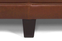 Delaney 60 Inch Long Large Upholstered Oval Ottoman Bench