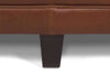 Image of Delaney 60 Inch Long Large Upholstered Oval Ottoman Bench