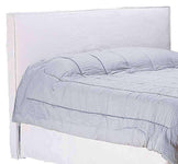 Paramount Fabric Slipcovered Panel Headboard With Metal Bed Frame - Club Furniture