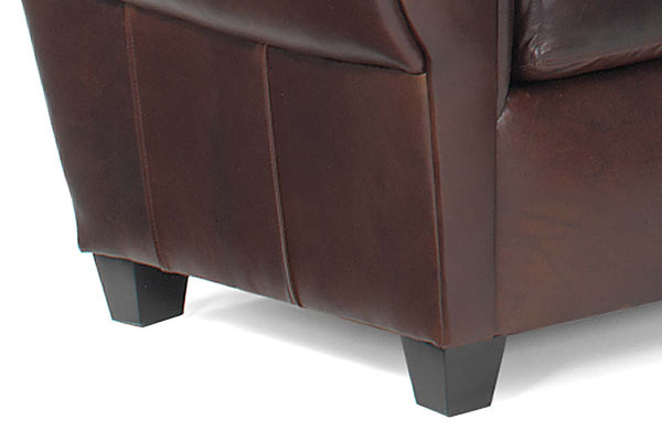 Parisian "Designer Style" Leather Sofa Set