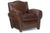 Image of Parisian "Designer Style" Leather Sofa & Recliner Set