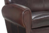 Image of Parisian "Designer Style" Leather Sofa & Recliner Set