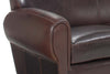 Image of Parisian Leather Loveseat w/ Moustache Back