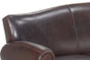 Image of Parisian 85.5 Inch Art Deco Reproduction Leather Sofa