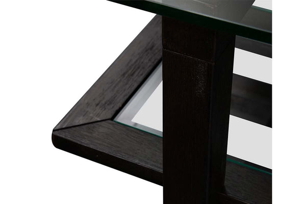 Parson Contemporary Wood And Glass Occasional Table Collection