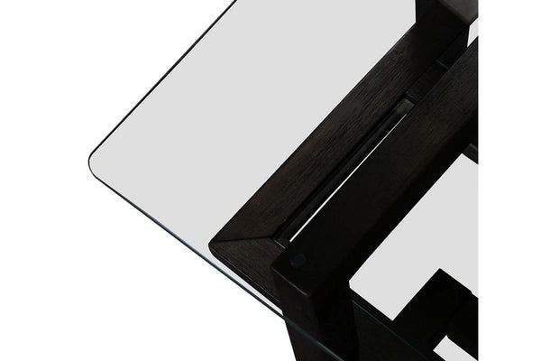 Parson Contemporary Wood And Glass Occasional Table Collection