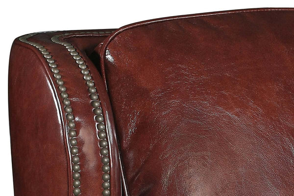 Paulson Cornwall Quick Ship Traditional Wing Back Leather Recliner