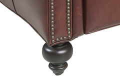 Paulson Cornwall Quick Ship Traditional Wing Back Leather Recliner