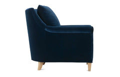 Penelope Roll Arm Fabric Accent Chair