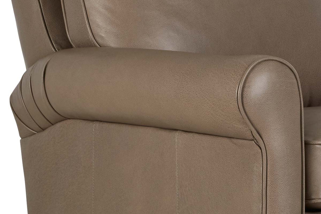 Perry Big Man Leather Pillow Back Recliner Club Furniture