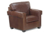 Image of Preston Contemporary Pillow Back Leather Club Chair