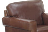 Image of Preston Contemporary Pillow Back Leather Club Chair