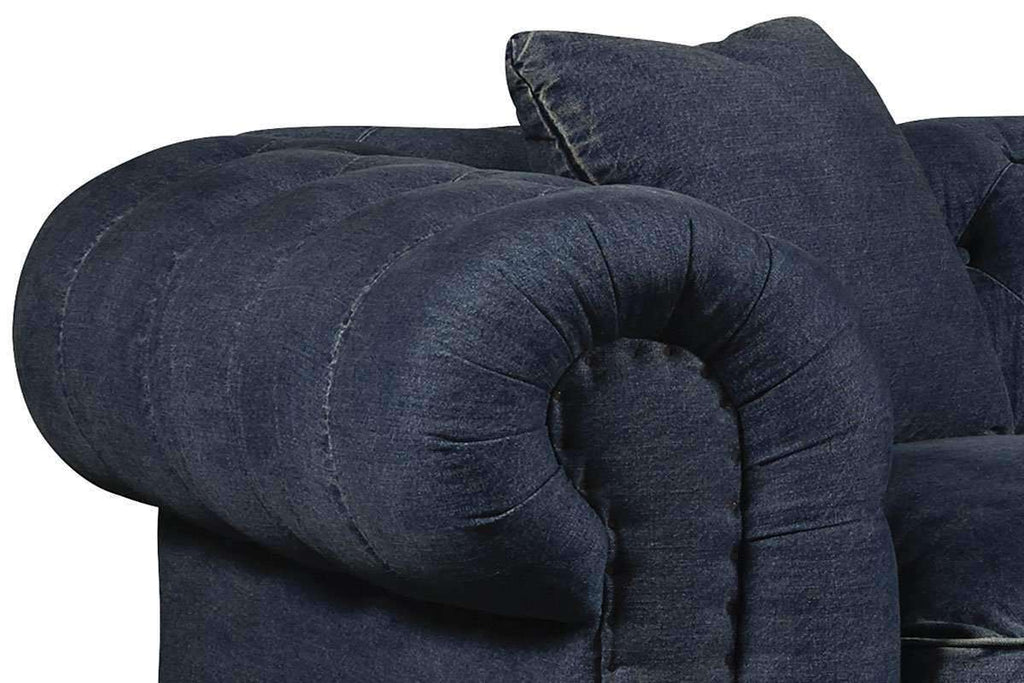Armada X Denim Dark Blue 311 Corner Sectional Sofa Sleeper at Futonland