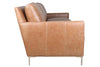 Image of Quincy Cognac "Quick Ship" Leather Living Room Furniture Collection