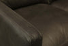 Image of Radcliffe Rio Charcoal Modern Track Arm Leather Club Chair