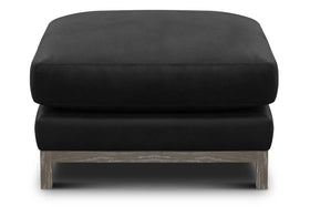 Radcliffe Leather Pillow Top Footstool Ottoman