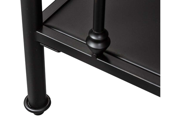 Reed Queen Or King Antique Black Metal Panel Bed  "Create Your Own Bedroom" Collection