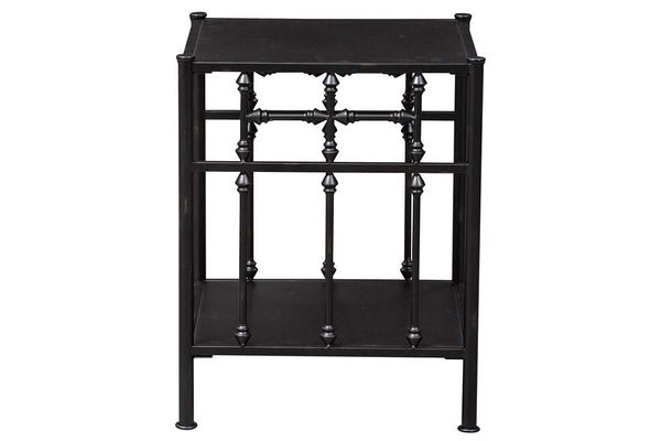 Reed Queen Or King Antique Black Metal Panel Bed  "Create Your Own Bedroom" Collection