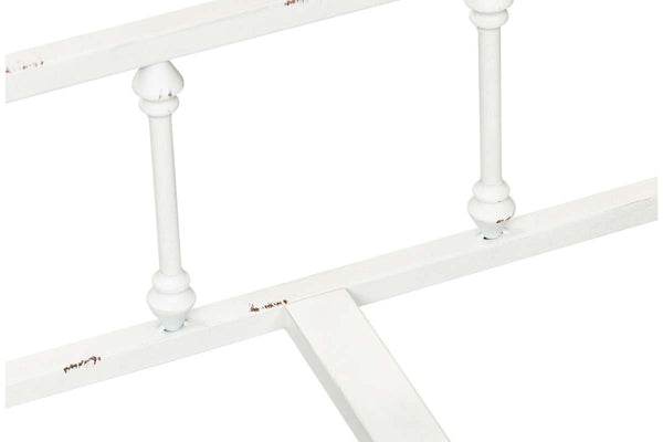 Reed Twin Antique White Metal Daybed With Trundle "Create Your Own Bedroom" Collection