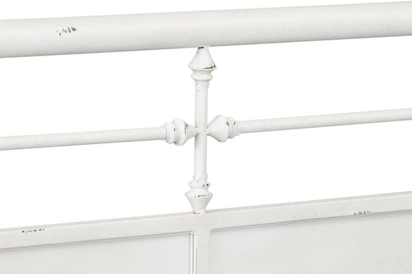 Reed Twin Antique White Metal Daybed With Trundle "Create Your Own Bedroom" Collection