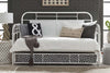 Image of Reed Distressed White Metal Traditional Bedroom Collection