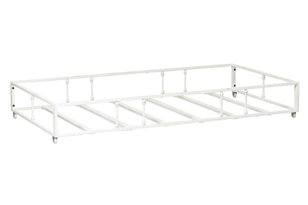 Reed Twin Antique White Metal Daybed With Trundle "Create Your Own Bedroom" Collection