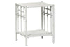 Image of Reed Queen Or King Antique White Metal Panel Bed  "Create Your Own Bedroom" Collection
