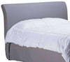 Image of Upholstered Bed Regency Slipcovered Sleigh Bed Headboard 