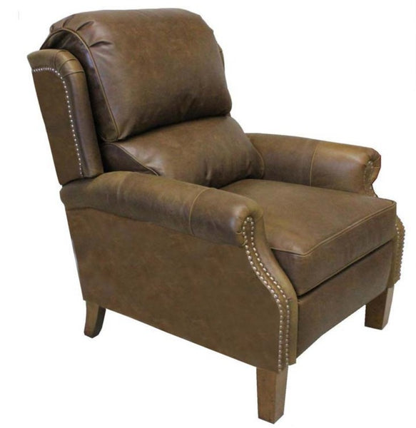 Rex Big Man Large Bustle Back Leather Recliner