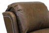 Image of Rex Big Man Large Bustle Back Leather Recliner