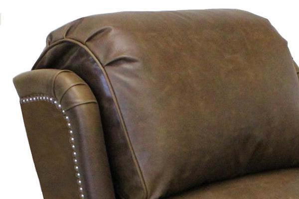 Rex Bustle Back Leather Recliner