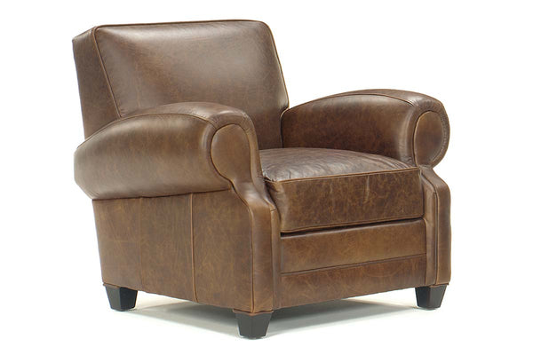 Richmond Large Leather Club Chair - Designer Style & Top-Grain Leather