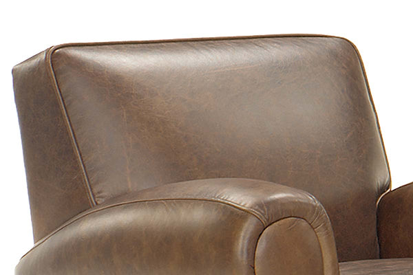 Richmond High End Club Style Leather Couch Set