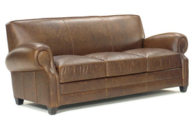 Richmond 85 Inch High End Leather Club Style Couch