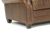 Image of Richmond 85 Inch High End Leather Club Style Couch