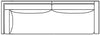 Image of Liza "Designer Style" Single Bench Seat Slipcovered Right Arm Facing Corner Sofa
